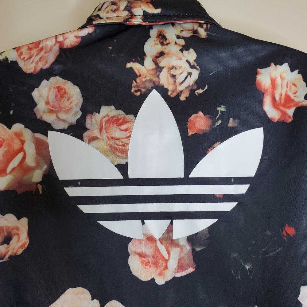 Adidas Originals Firebird Floral Roses Track Jacket Small - Picture 8 of 9